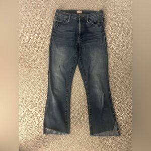 MOTHER Insider Crop Step Fray Jeans Size 27